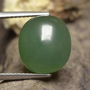 Aventurine Vert naturelle Coupe ovale, 6.23 ct, Translucide