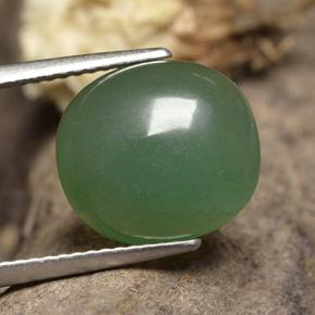 Aventurine Vert naturelle Coupe ovale, 6.23 ct, Translucide
