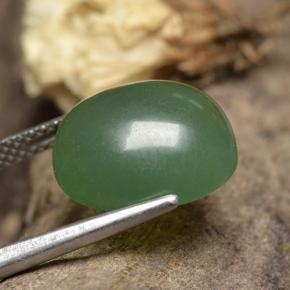 Aventurine Vert naturelle Coupe ovale, 6.23 ct, Translucide