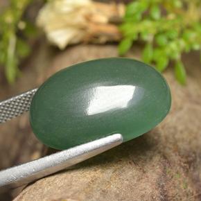 Aventurine Vert naturelle Coupe ovale, 19.39 ct, Translucide