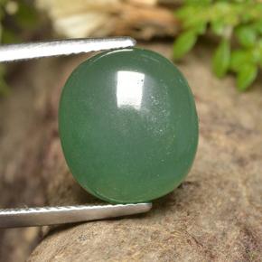 Aventurine Vert naturelle Coupe ovale, 7.52 ct, Translucide
