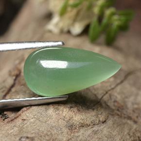 Aventurine Vert naturelle En forme de poire, 2.85 ct, Translucide