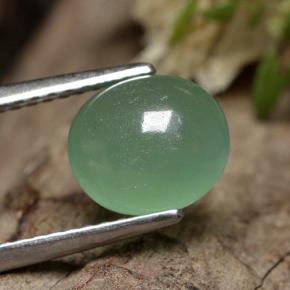 Aventurine Vert naturelle Coupe ovale, 2.22 ct, Translucide