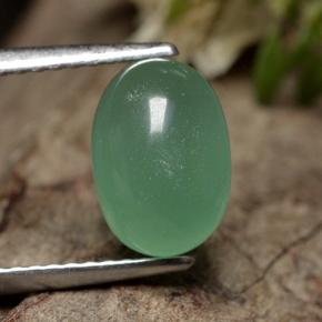 Aventurine Vert naturelle ovale, 2.18 ct, Translucide