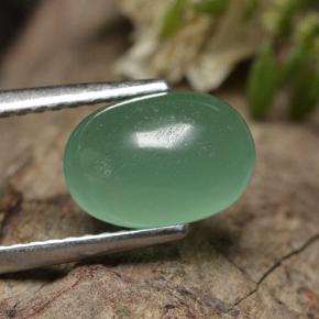 Aventurine Vert naturelle ovale, 2.18 ct, Translucide