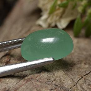 Aventurine Vert naturelle ovale, 2.18 ct, Translucide