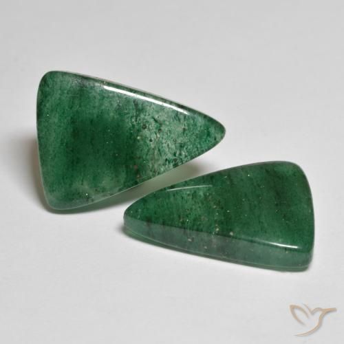 15.94ctw Naturel Vert clair Aventurine, Trillion, Translucide