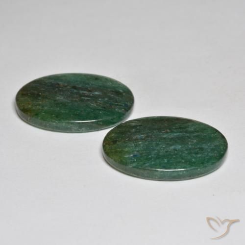 Shop natural 17.37ct Vert moyen Aventurine gems, ovale, from Brésil at GemSelect. In stock, global shipping!