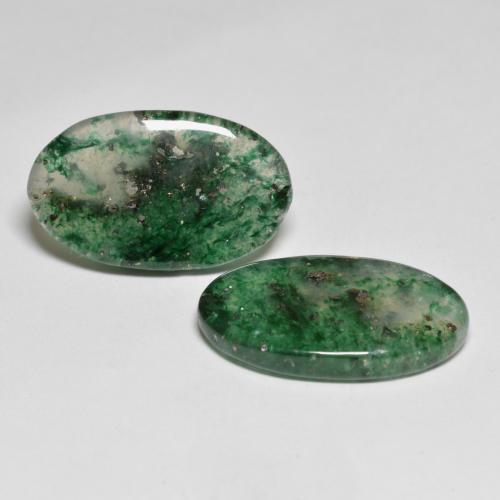 Achetez naturel 16,57ct vert aventurine gems, coupe ovale, en provenance brésil chez gemselect. en stock, livraison internationale!