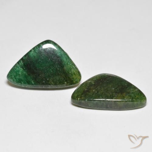 Shop natural 12.29ct Vert foncé Aventurine gems, Trillion, from Brésil at GemSelect. In stock, global shipping!