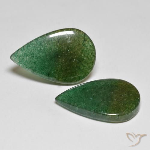 Shop natural 16.26ct Vert foncé Aventurine gems, En forme de poire, from Brésil at GemSelect. In stock, global shipping!