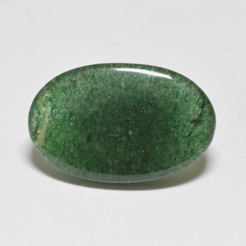 Aventurine vert naturelle coupe ovale, 8,20 ct, translucide