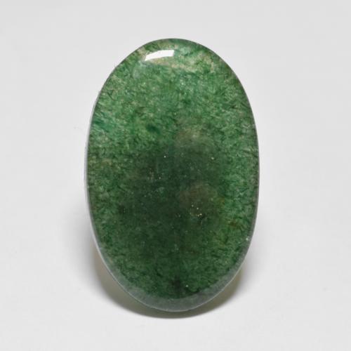 Aventurine vert naturelle coupe ovale, 8,20 ct, translucide