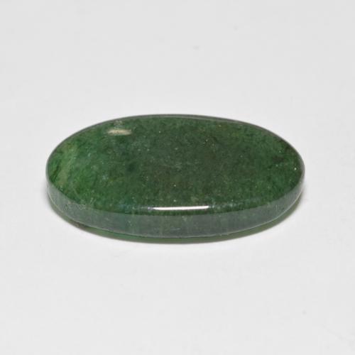 Aventurine vert naturelle coupe ovale, 8,20 ct, translucide