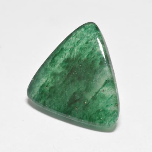 Aventurine vert naturelle trillion, 7,16 ct, translucide
