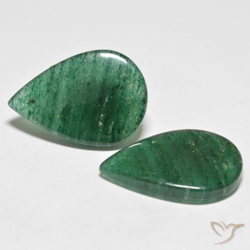 Shop natural 18.08ct Vert émeraude moyen Aventurine gems, En forme de poire, from Brésil at GemSelect. In stock, global shipping!