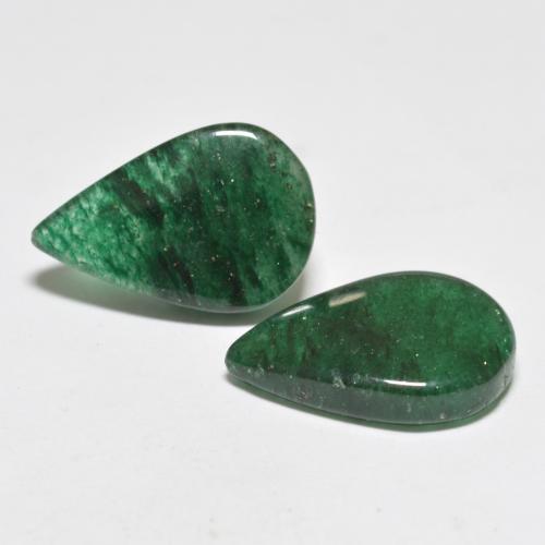 Achetez naturel 12,03ct vert aventurine gems, en forme de poire, en provenance brésil chez gemselect. en stock, livraison internationale!