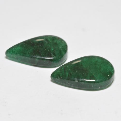 Achetez naturel 12,03ct vert aventurine gems, en forme de poire, en provenance brésil chez gemselect. en stock, livraison internationale!
