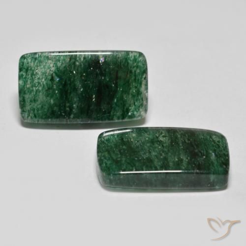 14.76ctw Naturel Vert frais Aventurine, Baquette, Translucide
