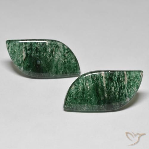 23.52ctw Naturel Forêt verte Aventurine, Fantaisie, Translucide