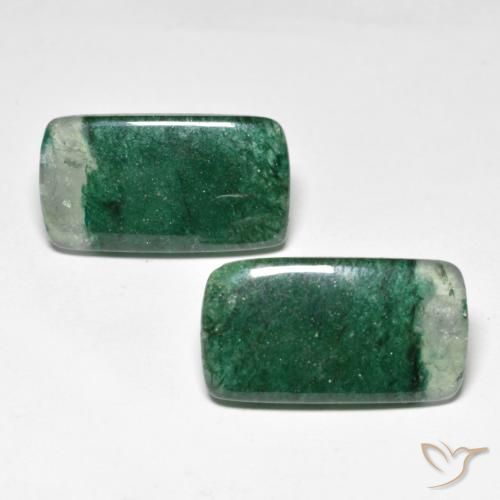 Achetez naturel 16.26ct Vert pin Aventurine gems, Coupe coussin, En provenance Brésil chez GemSelect. En stock, livraison internationale!