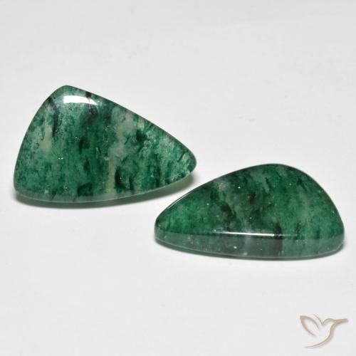 Shop natural 13.86ct Vert foncé Aventurine gems, Fantaisie, from Brésil at GemSelect. In stock, global shipping!