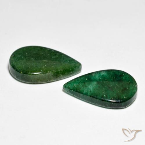 Shop natural 12.15ct Vert foncé Aventurine gems, En forme de poire, from Brésil at GemSelect. In stock, global shipping!
