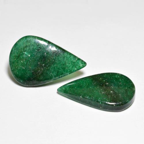 Achetez naturel 14.41ct Vert multicolore Aventurine gems, En forme de poire, En provenance Brésil chez GemSelect. En stock, livraison internationale!