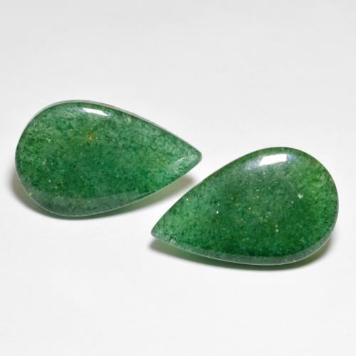 Achetez naturel 12,78ct vert aventurine gems, en forme de poire, en provenance brésil chez gemselect. en stock, livraison internationale!