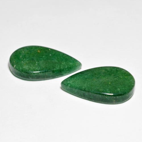 Achetez naturel 12,78ct vert aventurine gems, en forme de poire, en provenance brésil chez gemselect. en stock, livraison internationale!