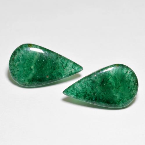 Achetez naturel 10,30ct vert aventurine gems, en forme de poire, en provenance brésil chez gemselect. en stock, livraison internationale!