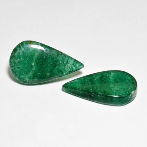 Achetez naturel 10,30ct vert aventurine gems, en forme de poire, en provenance brésil chez gemselect. en stock, livraison internationale!