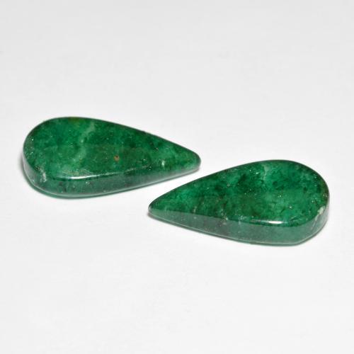 Achetez naturel 10,30ct vert aventurine gems, en forme de poire, en provenance brésil chez gemselect. en stock, livraison internationale!
