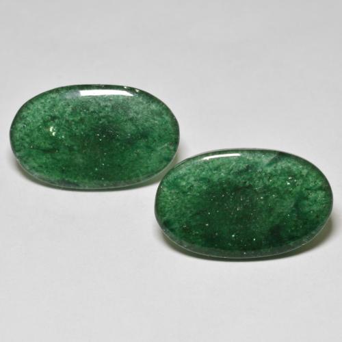 Achetez naturel 16,12ct vert aventurine gems, coupe ovale, en provenance brésil chez gemselect. en stock, livraison internationale!