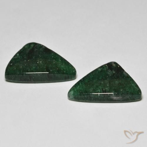 Shop natural 15.57ct Vert pin Aventurine gems, Trillion, from Brésil at GemSelect. In stock, global shipping!
