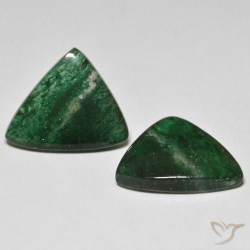 Shop natural 14.27ct Vert foncé Aventurine gems, Fantaisie, from Brésil at GemSelect. In stock, global shipping!