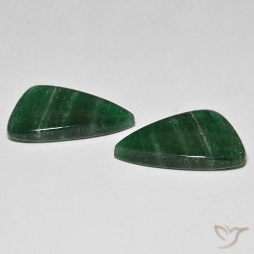 Shop natural 13.52ct Vert foncé Aventurine gems, Fantaisie, from Brésil at GemSelect. In stock, global shipping!