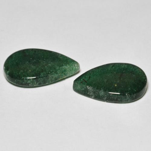Achetez naturel 9.29ct Forêt verte Aventurine gems, En forme de poire, En provenance Brésil chez GemSelect. En stock, livraison internationale!