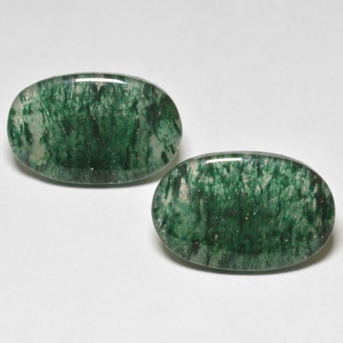 Achetez naturel 16,27ct vert aventurine gems, coupe ovale, en provenance brésil chez gemselect. en stock, livraison internationale!