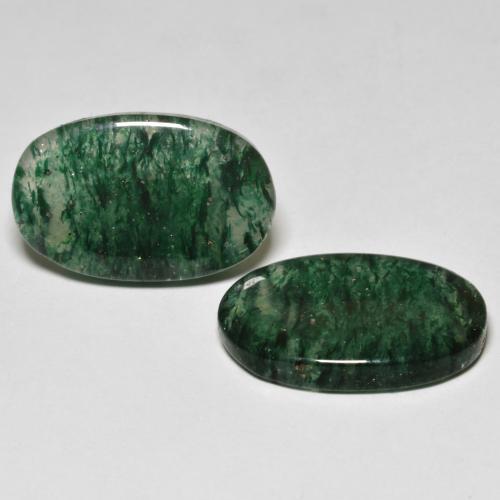 Achetez naturel 16,27ct vert aventurine gems, coupe ovale, en provenance brésil chez gemselect. en stock, livraison internationale!
