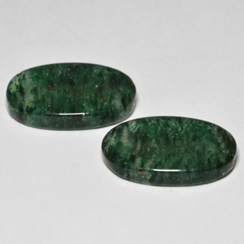 Achetez naturel 16,27ct vert aventurine gems, coupe ovale, en provenance brésil chez gemselect. en stock, livraison internationale!