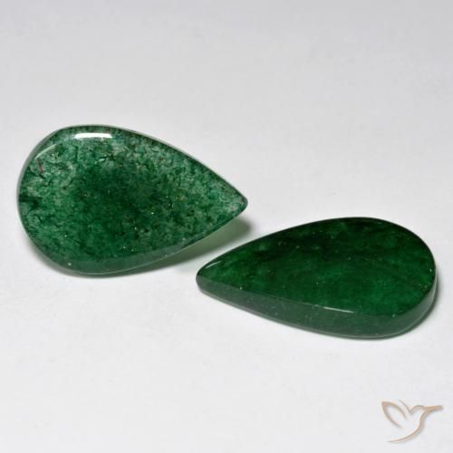 Shop natural 13.43ct Vert pin Aventurine gems, En forme de poire, from Brésil at GemSelect. In stock, global shipping!