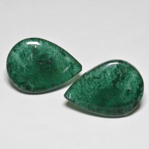 Achetez naturel 13.41ct Vert foncé Aventurine gems, En forme de poire, En provenance Brésil chez GemSelect. En stock, livraison internationale!