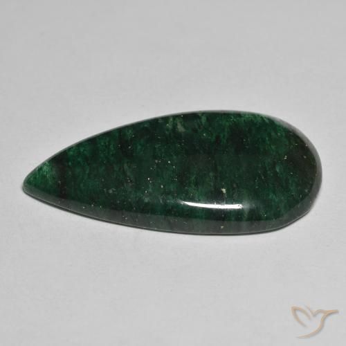 Aventurine Vert naturelle En forme de poire, 24.26 ct, Translucide