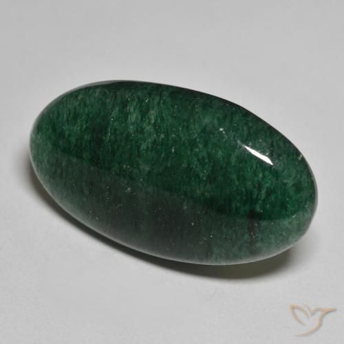 Aventurine Vert naturelle ovale, 24.63 ct, Translucide