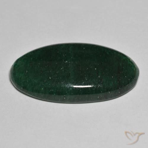 Aventurine Vert naturelle ovale, 24.63 ct, Translucide