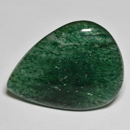 Aventurine Vert moyen naturelle En forme de poire, 18.14 ct, Translucide