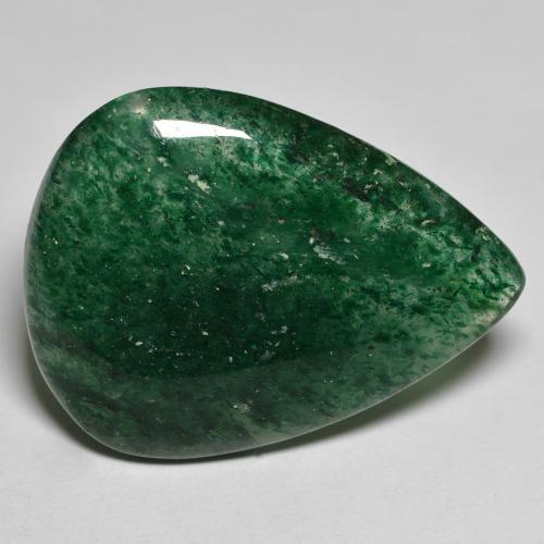 Aventurine Vert moyen naturelle En forme de poire, 18.14 ct, Translucide
