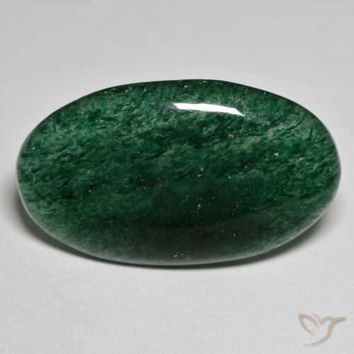 27.98ct Naturel Vert Aventurine, ovale, Translucide