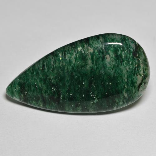 Aventurine vert naturelle en forme de poire, 24,15 ct, translucide